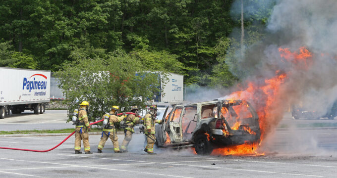 Intervento dei vigili del fuoco a Cinisello Balsamo