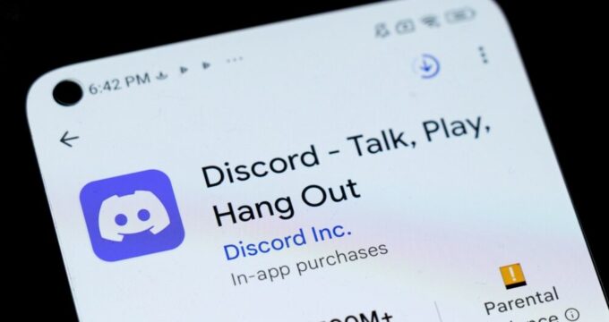 Screenshot di Discord