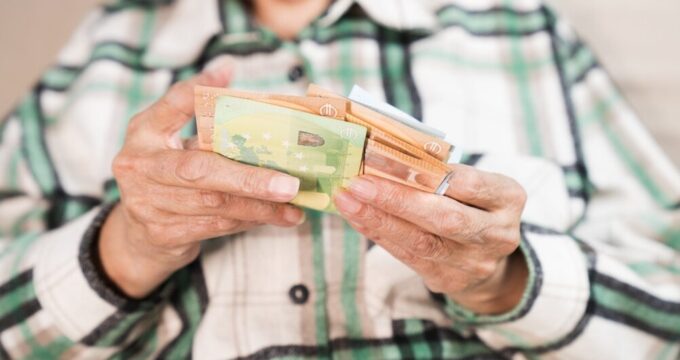 Grafico sull'inflazione e le pensioni
