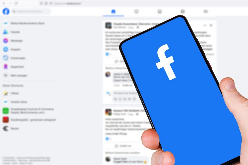 Immagine rappresentativa dell'interfaccia Facebook con Reels
